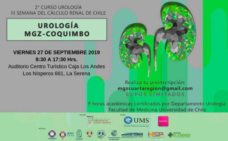 2º Curso de Urología MGZ Coquimbo – III Semana del Cálculo Renal