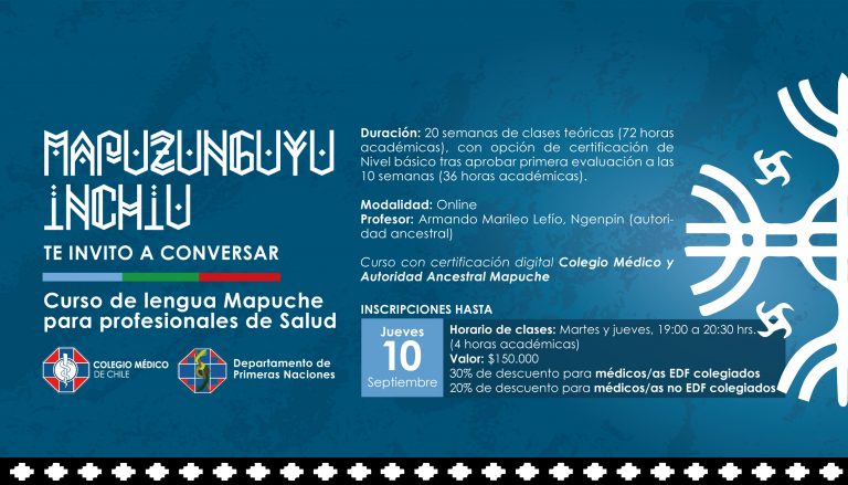 Mapuzunguyu Iñchiu – Te invito a conversar: Curso de lengua mapuche para profesionales de salud