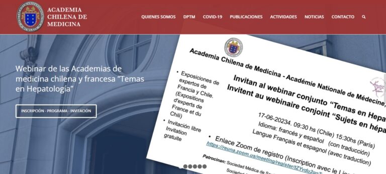 Webinar de las Academias de medicina chilena y francesa “Temas en Hepatología”
